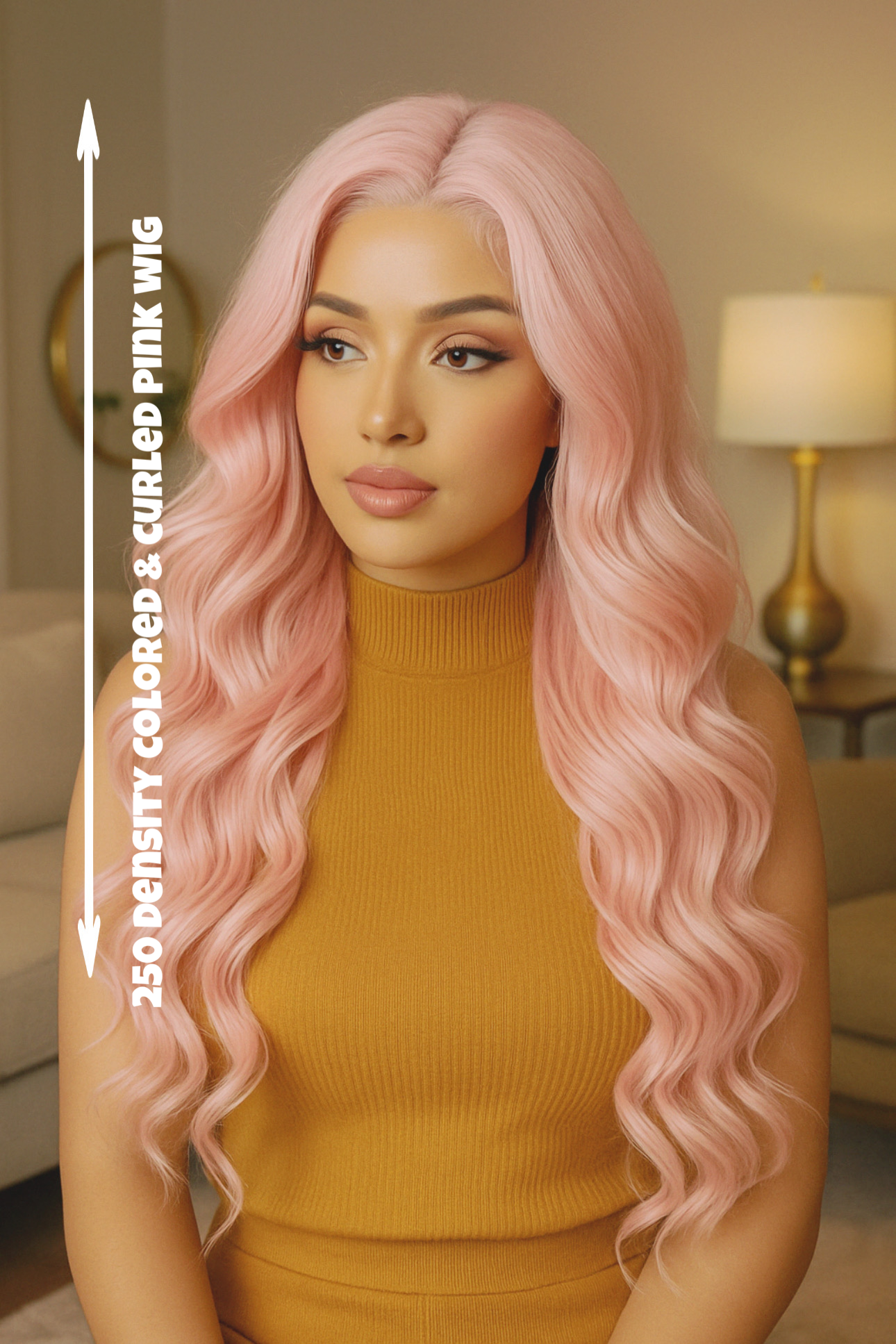 HD LACE 13x6 26” Heat Resistant Synthetic Blend Wig - PINKY