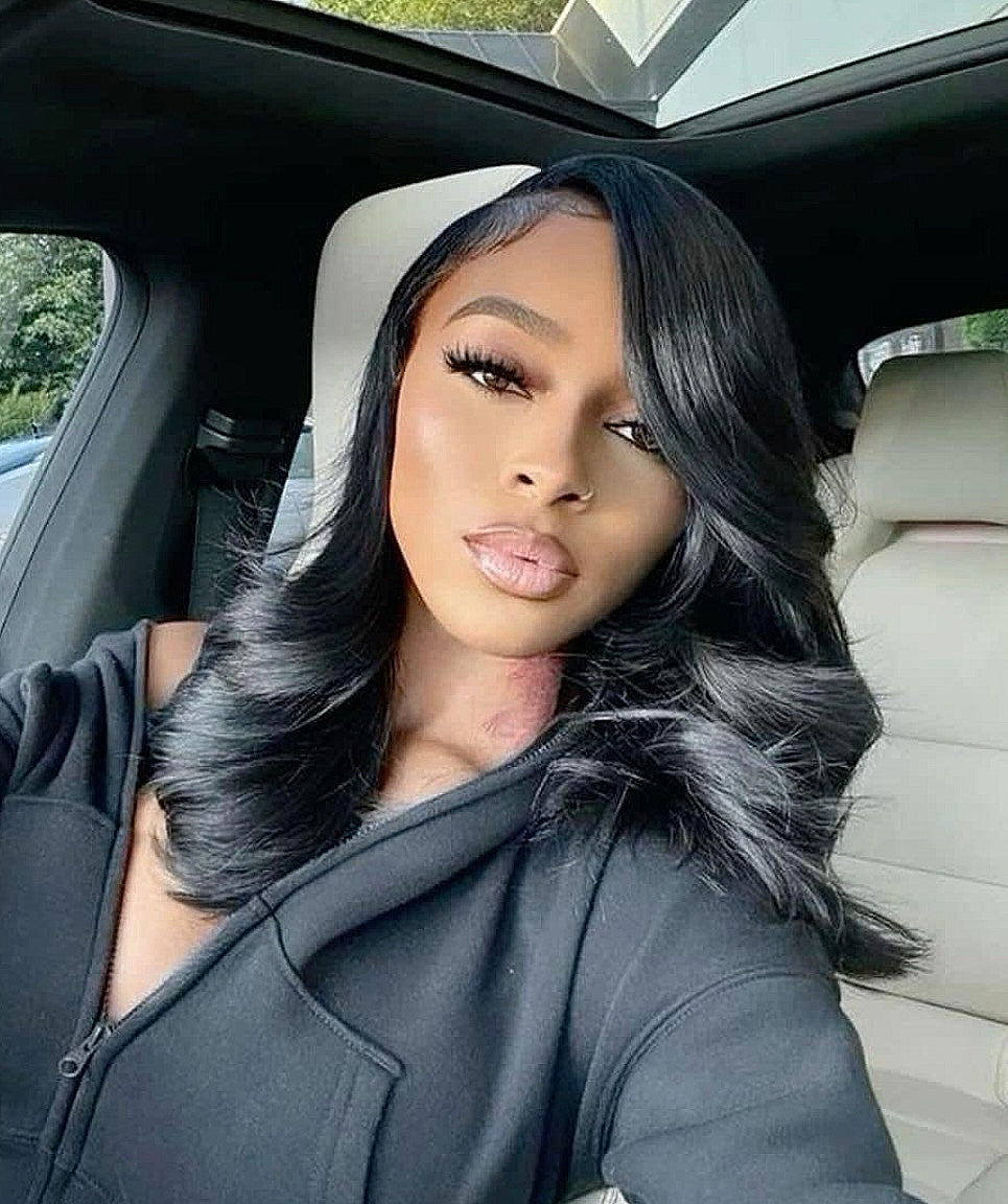 HD LACE 13x6 PREMIUM SYNTHETIC BLEND 18” LOOSE CURL BOB WIG- AKIRA (l