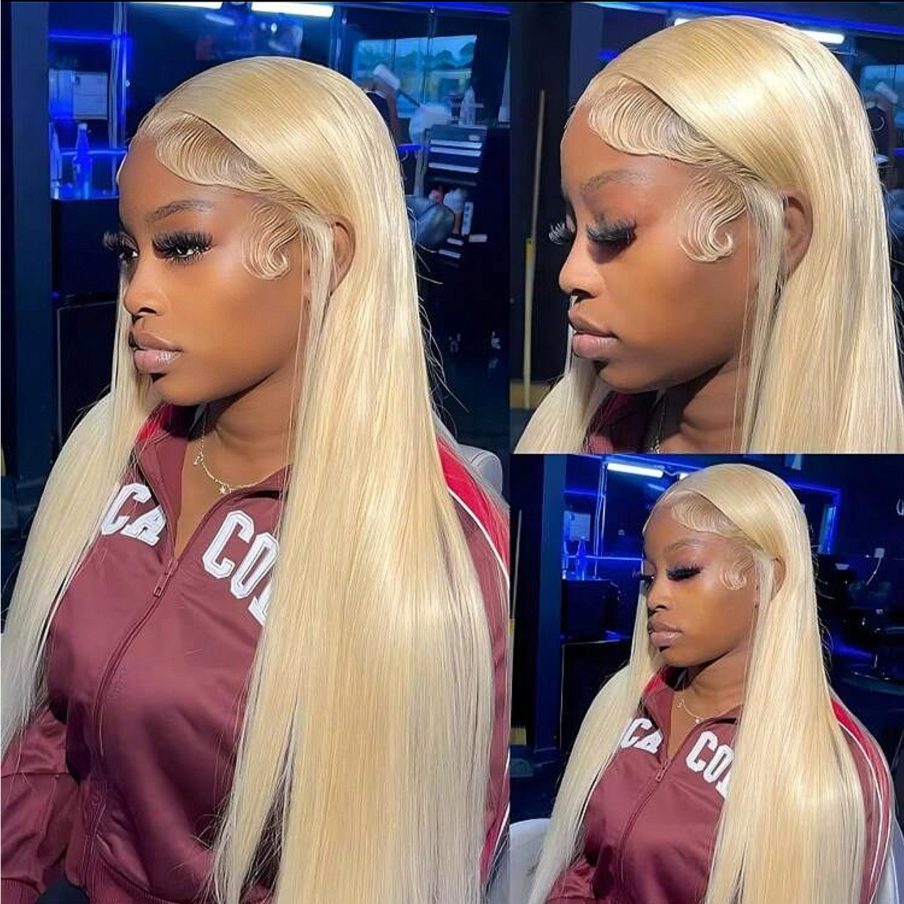 NEW WIG FLASH SALE DEAL LIMITED TIME⚡️613 BLONDE 13x4 40-Inch Lace Frontal Premium Fiber Blend Wig - Heat-Resistant, Luxury Long Wig for Glamorous Styling