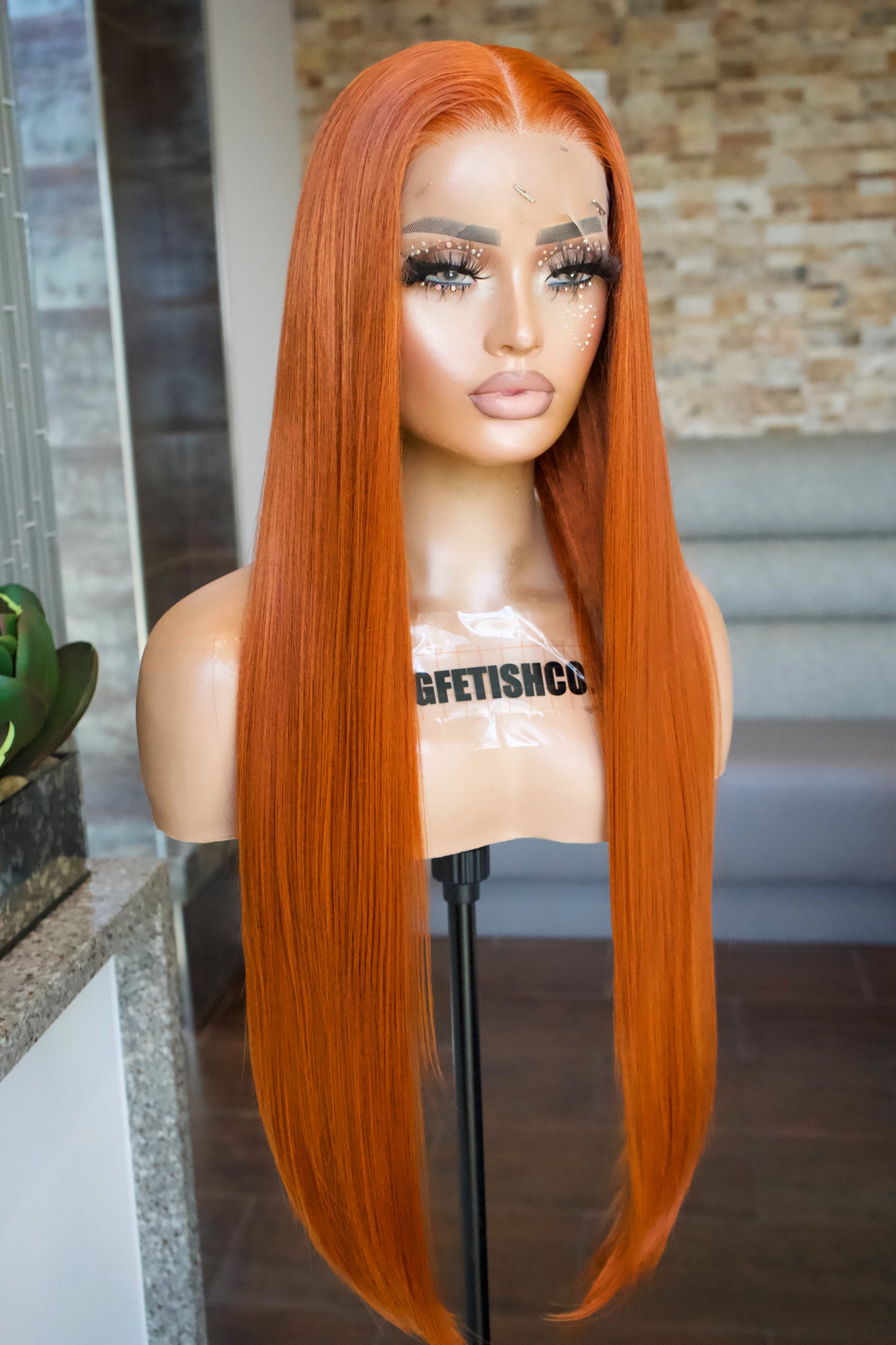 HD LACE 13x6 PREMIUM FIBER 30” WIG- Unit GINGER